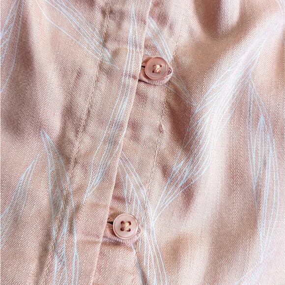 Prana Swift Lake 100% Tencel Lyocell Leaf Print Button Front Midi Skirt - Picture 4 of 5